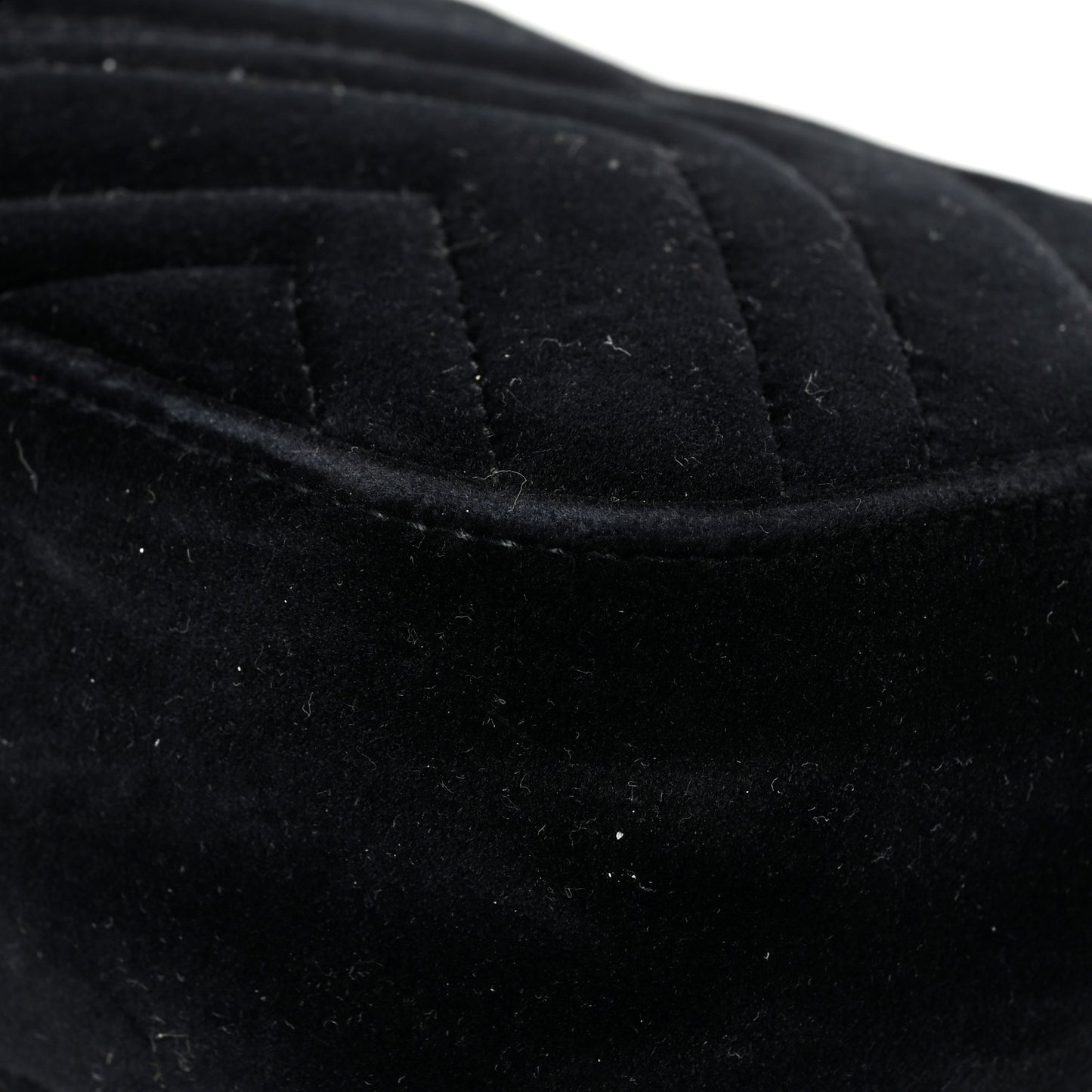 Velvet Matelasse Mini GG Marmont Shoulder Bag Black