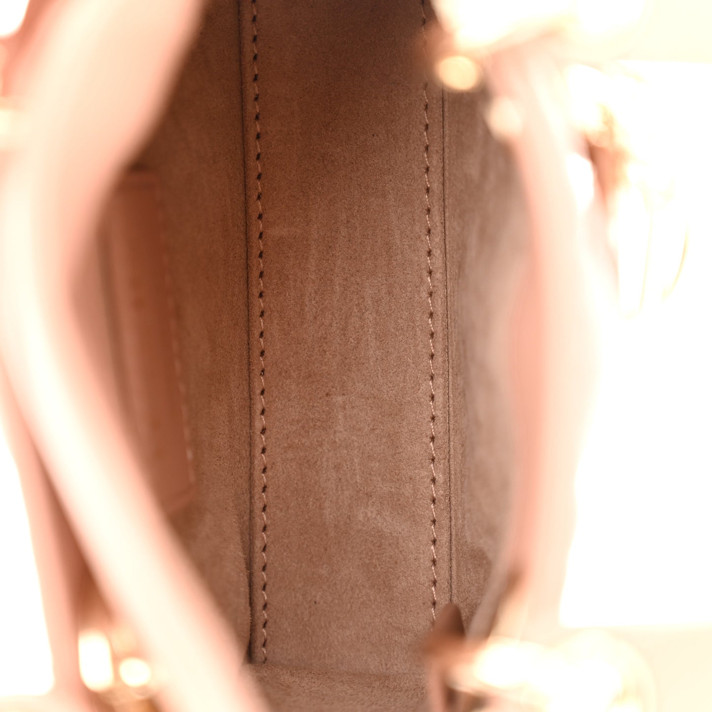 Lambskin Cannage Micro Lady Dior Rose Des Vents