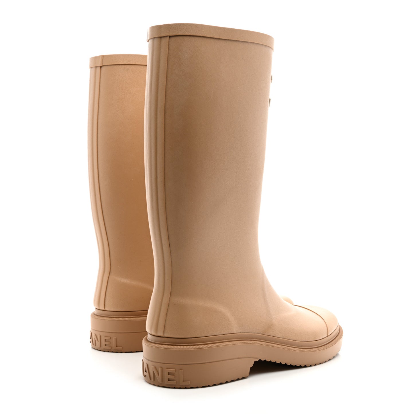 Caoutchouk CC High Boots 36 Beige