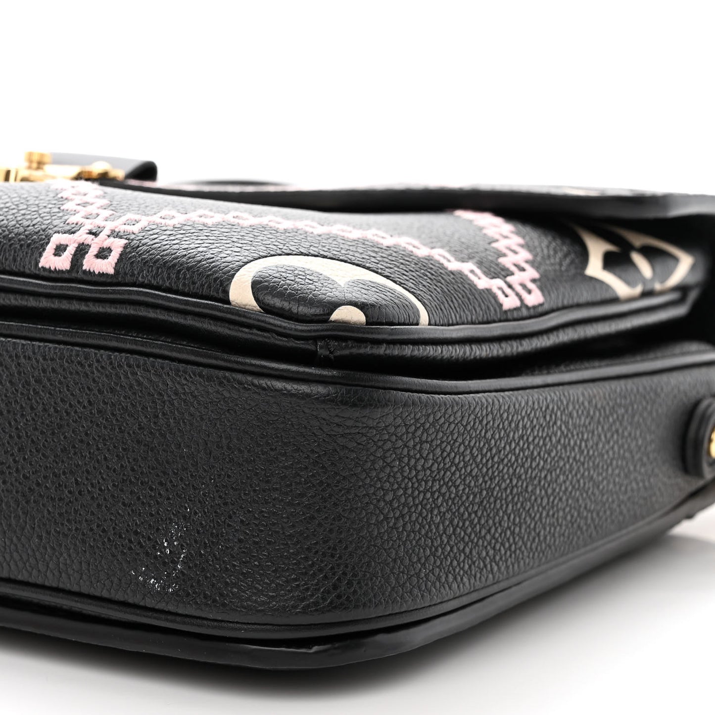 Empreinte Monogram Giant Broderies Pochette Metis Black