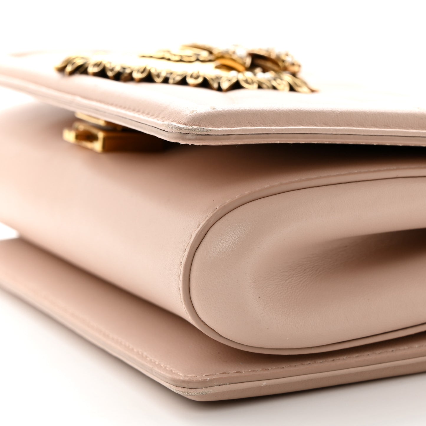 Calfskin Medium Devotion Crossbody Bag Cipria