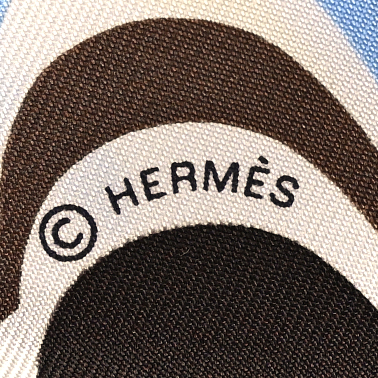 Hermes Silk Brides De Gala Shadow Twilly Marron White Jaune 4 of 4