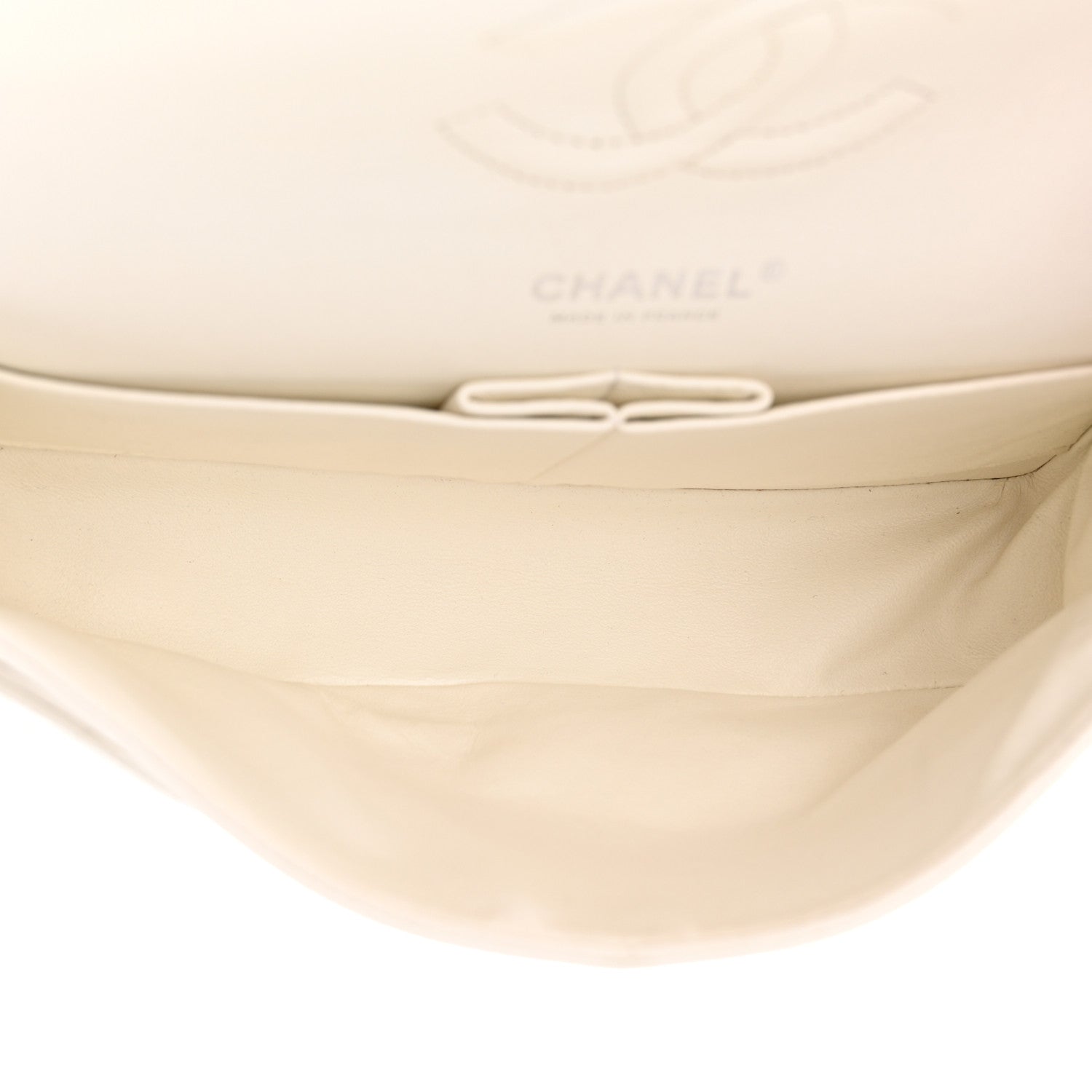 Chanel Caviar Quilted Medium Double Flap White 5 of 26