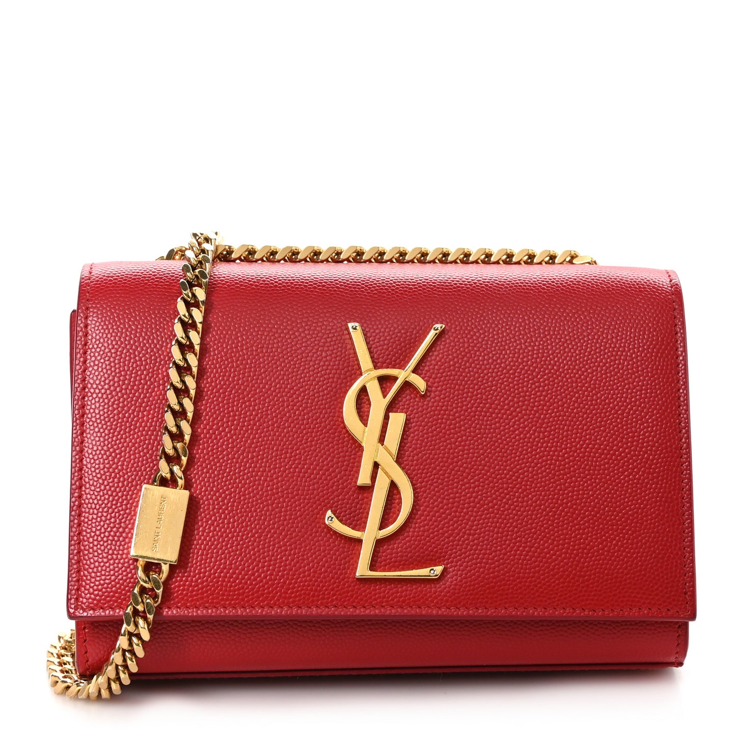 Grain De Poudre Small Monogram Kate Satchel Red