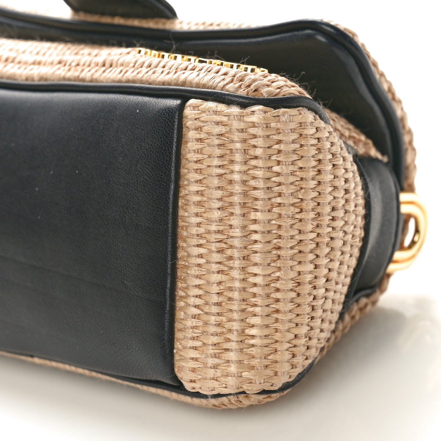 Raffia Effect Le Petit Bambimou Black