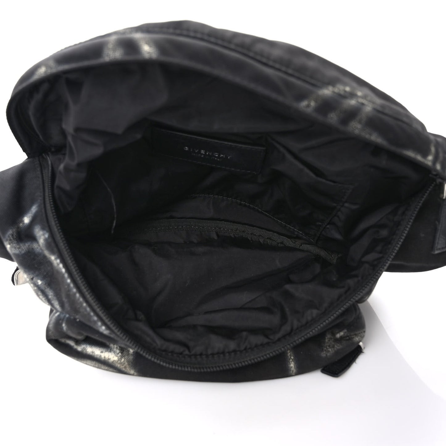X CHITO Nylon Graffiti Effect Essential U 4G Belt Bag Black