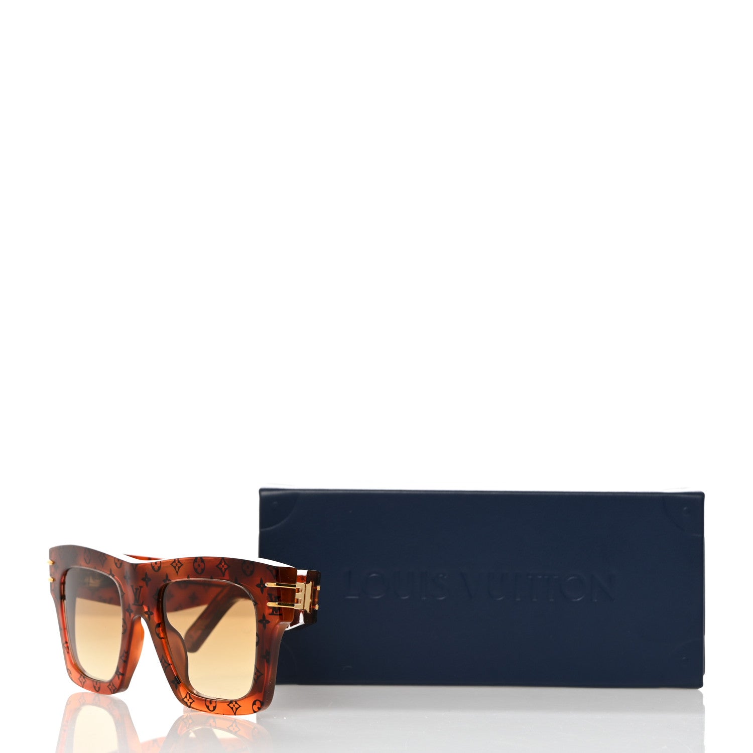 Louis Vuitton Acetate Blade Sunglasses Z1483W Tortoise 7 of 7