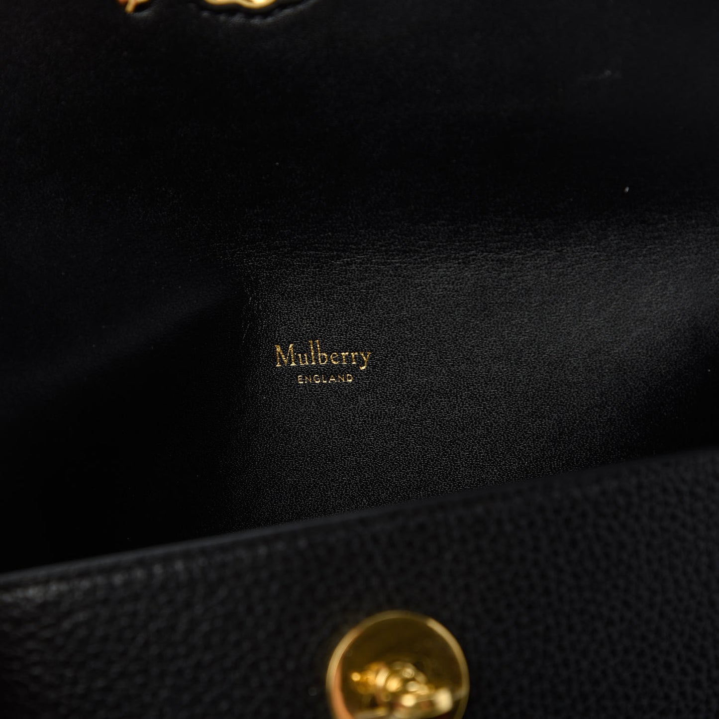 Small Classic Grain Darley Cosmetic Pouch Black