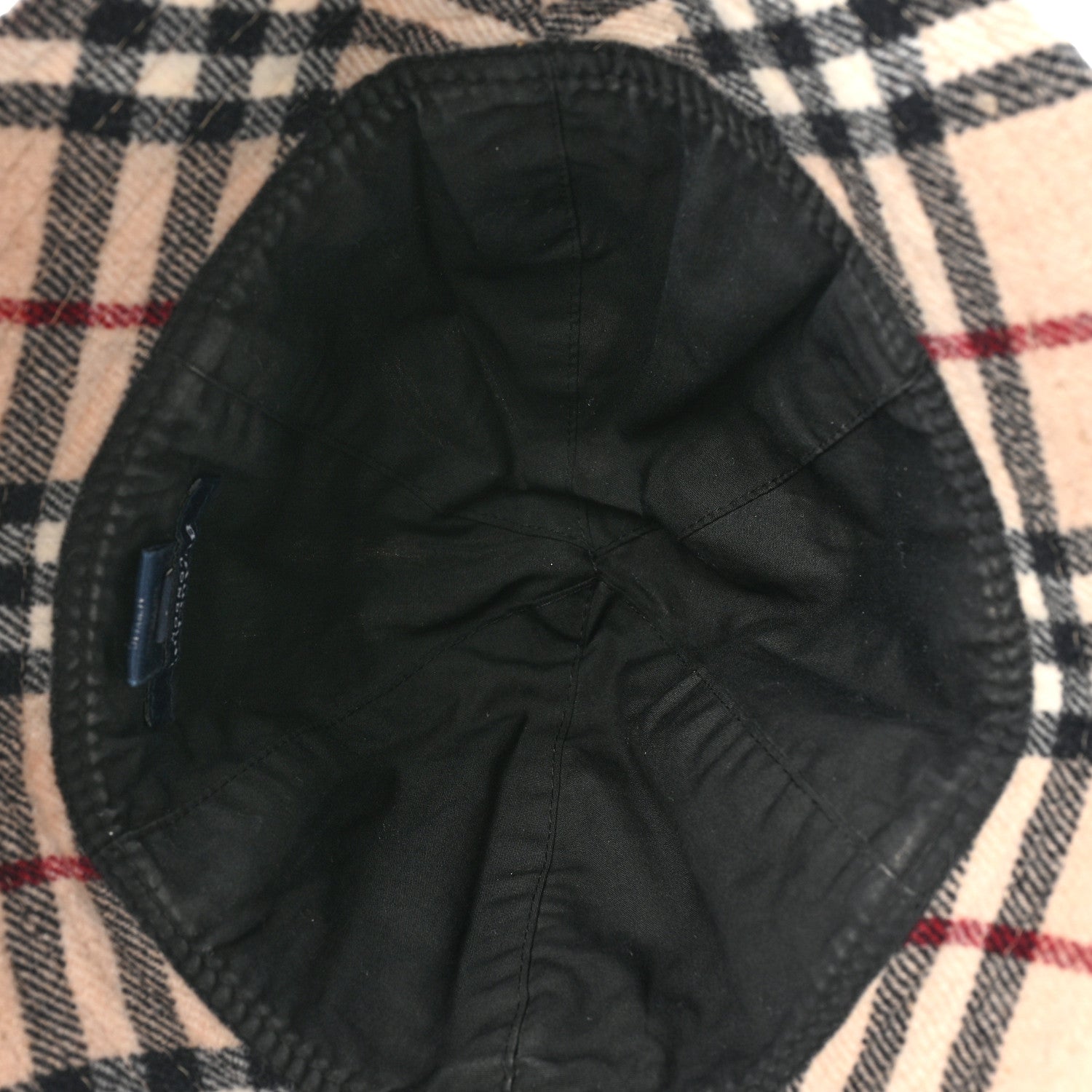 Burberry Wool Cotton Vintage Check Bucket Hat Archive Beige 5 of 6