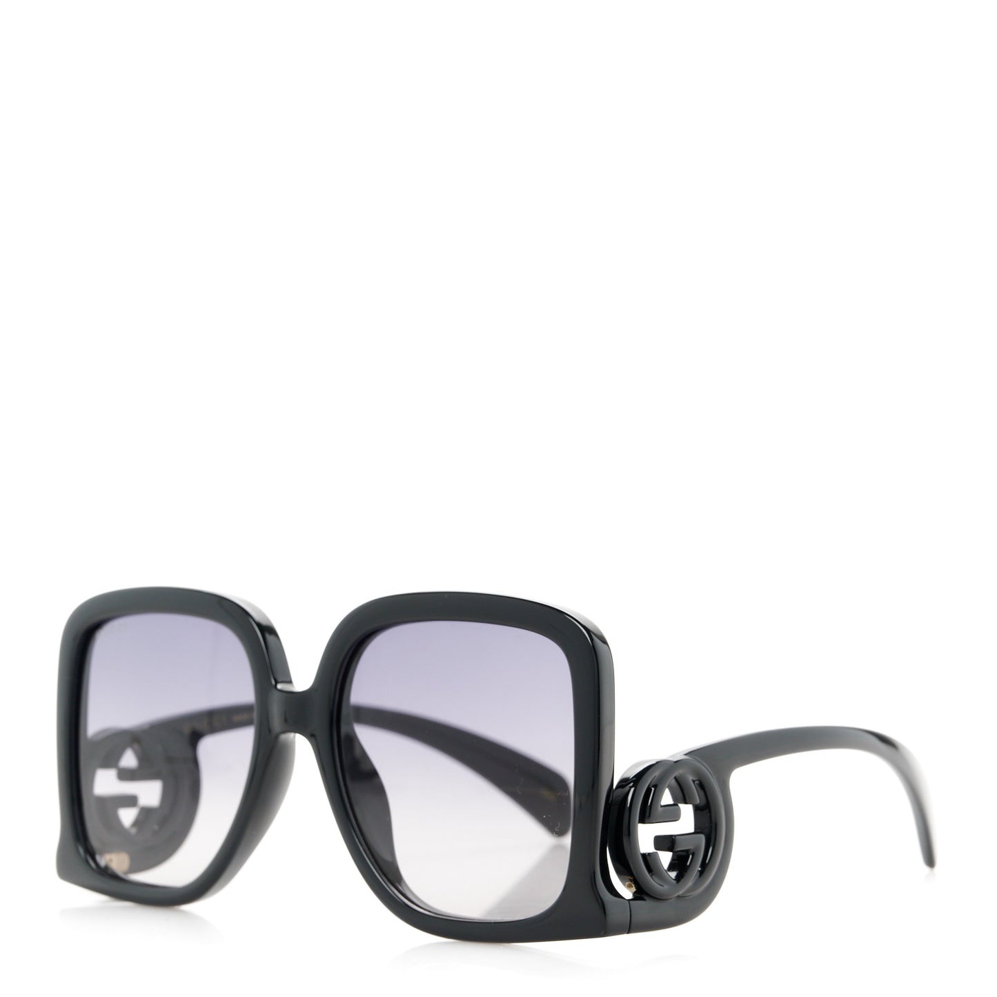 Acetate Rectangle Frame Sunglasses GG1326S Black