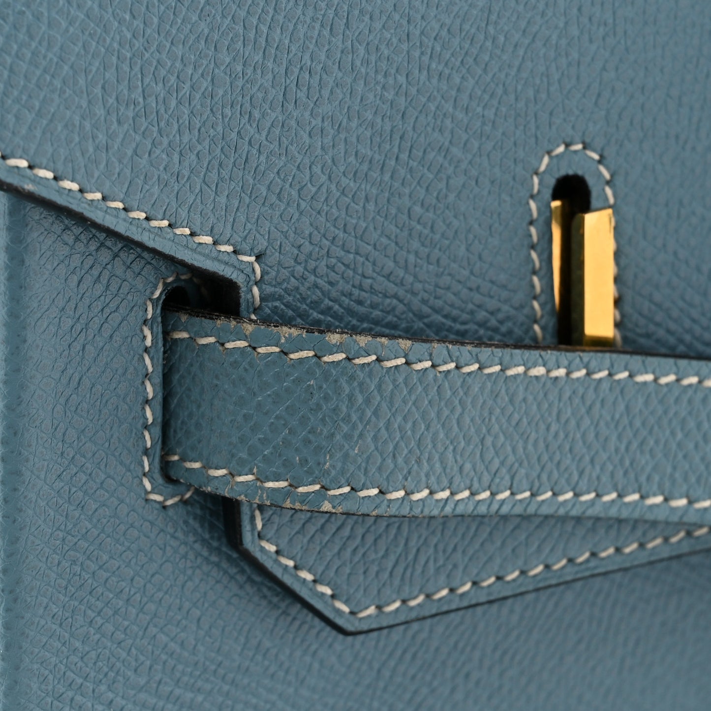 Epsom Birkin 35 Blue Jean
