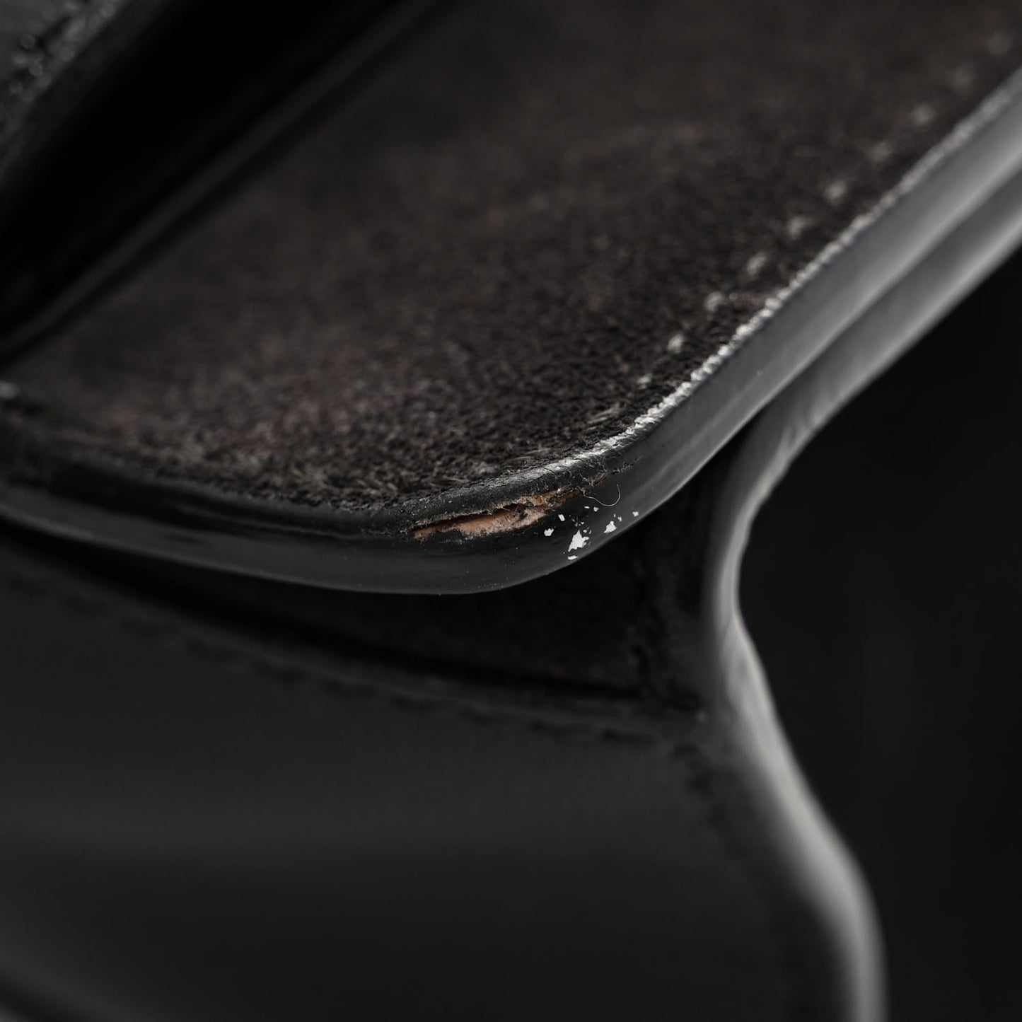 Goatskin Suede Mini GV3 Shoulder Bag Black