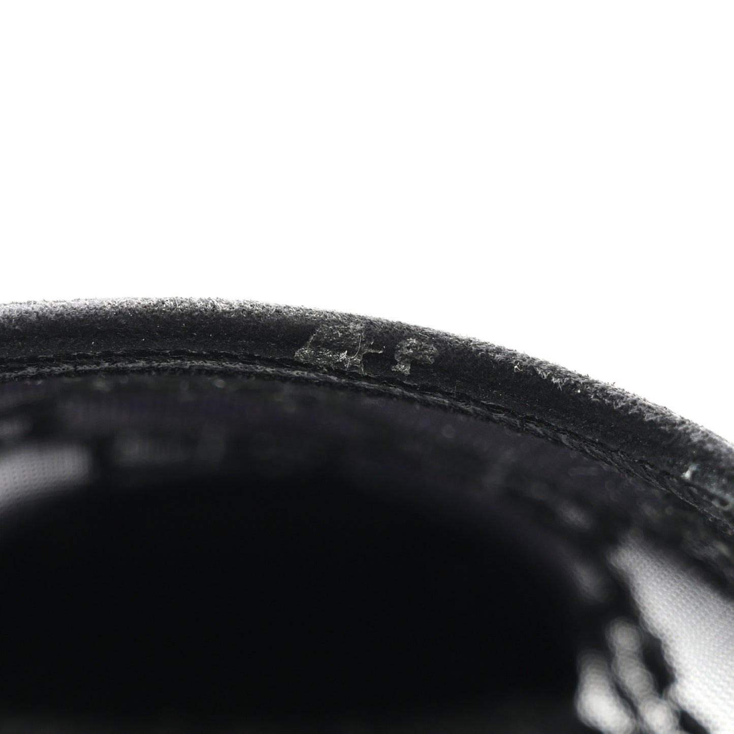 Tela Retino Kid Scamosciato Crystal GG Monogram Square Demi Ballet Flats 39.5 Black
