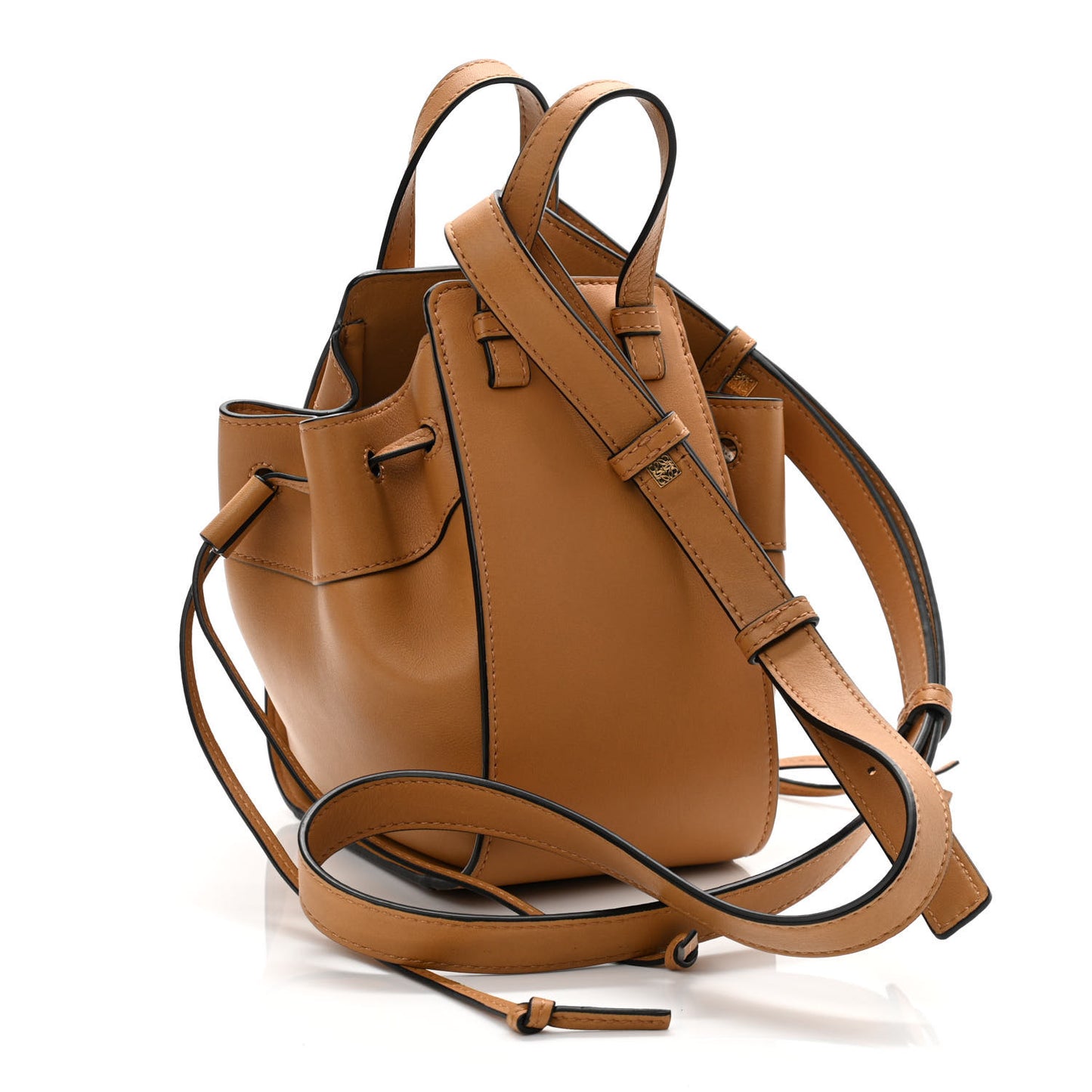 Calfskin Mini Hammock Shoulder Bag Tan