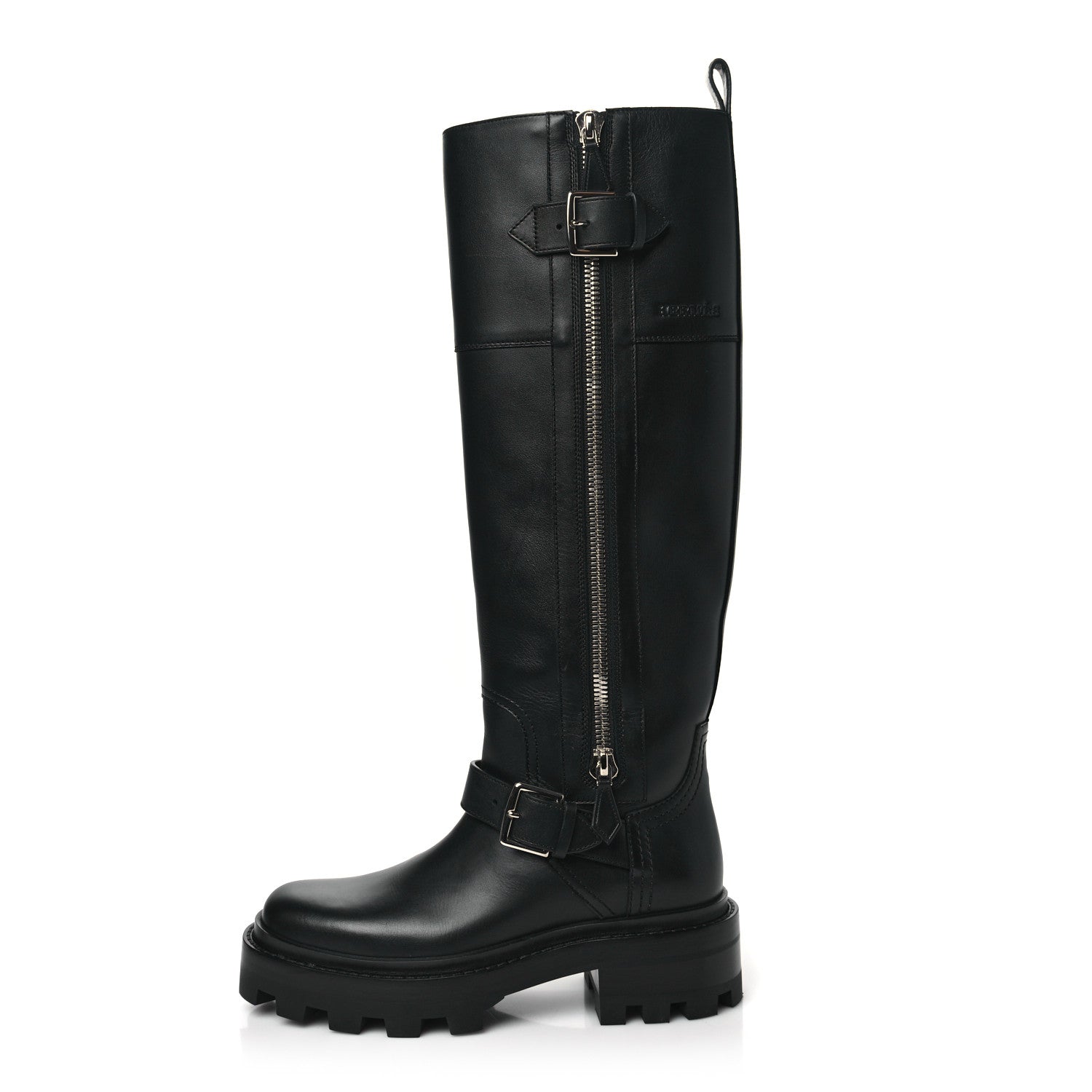 Hermes Calfskin Jaime Boots 37.5 Black 1557371 – FASHIONPHILE