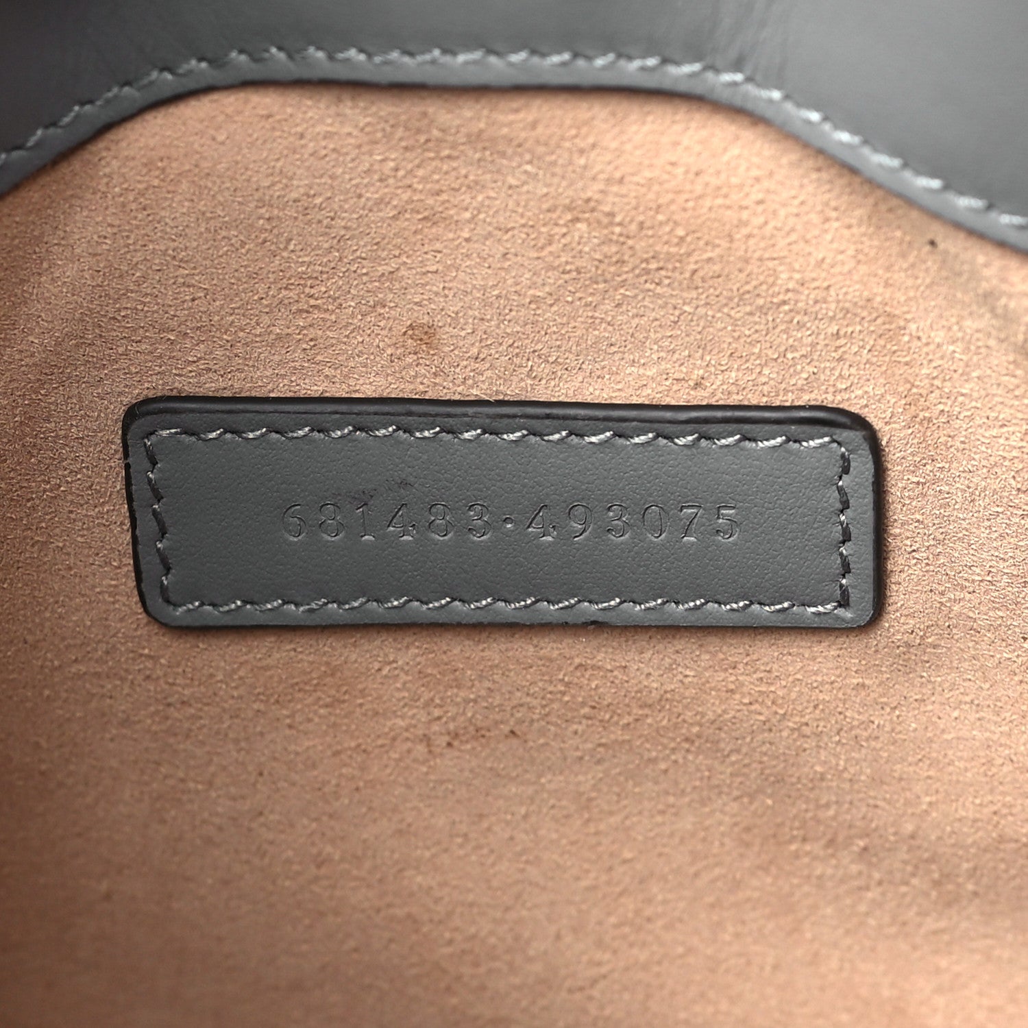 Gucci Calfskin Matelasse Aria Small GG Marmont Shoulder Tote Deep Grey 7 of 9