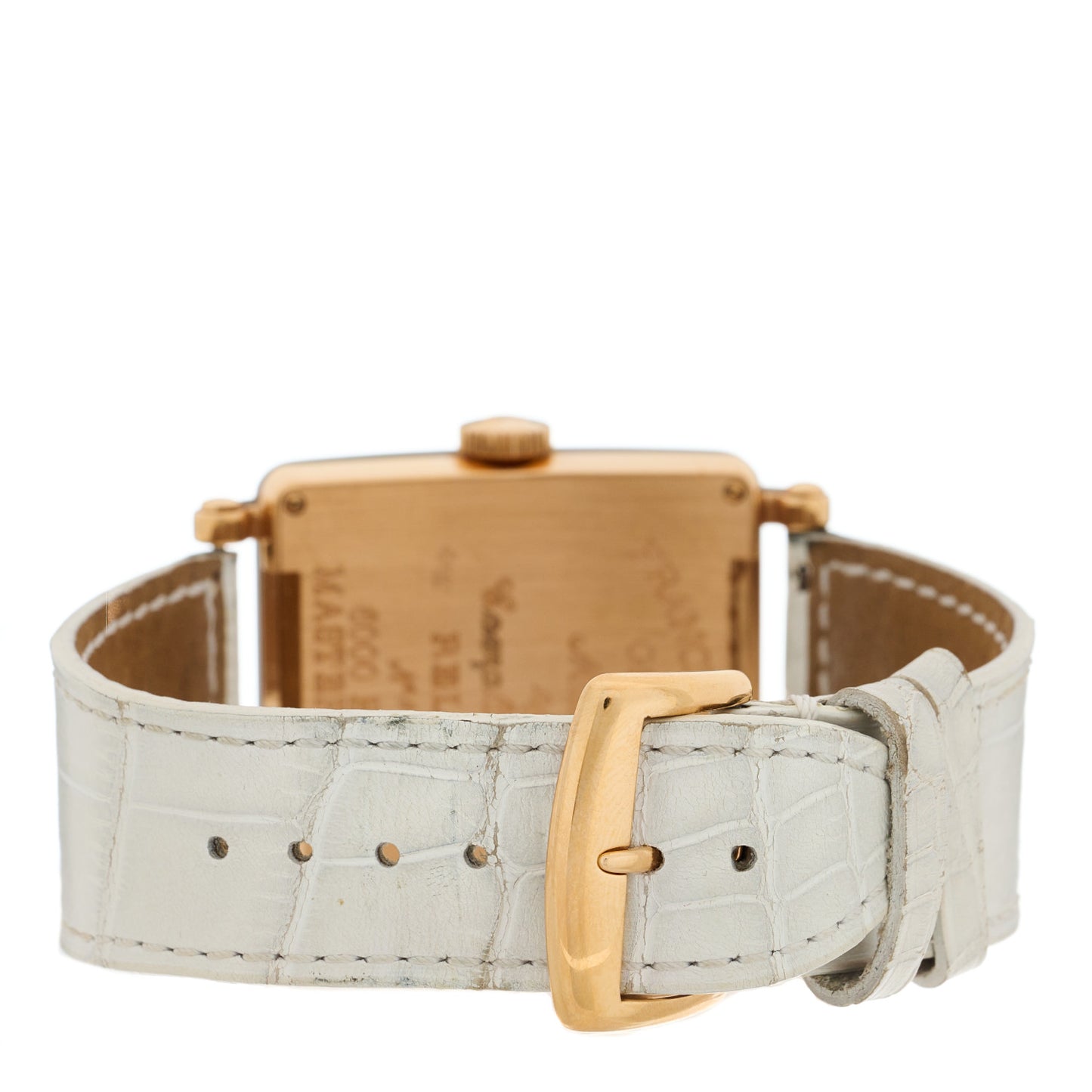 18K Rose Gold Alligator 37mm Master Square Automatic Watch 6000HSCDT