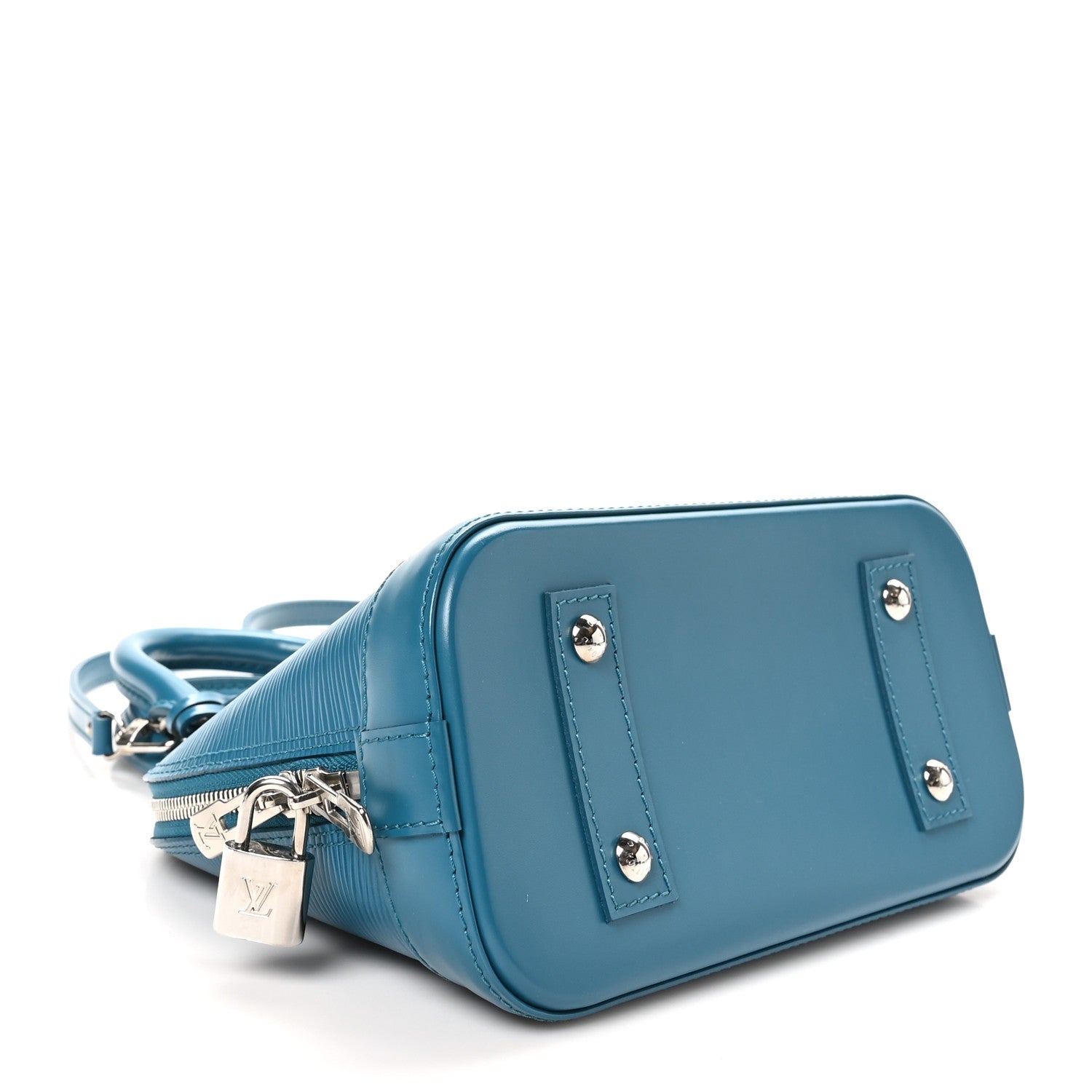 Louis Vuitton Epi Alma BB Cyan 4 of 9