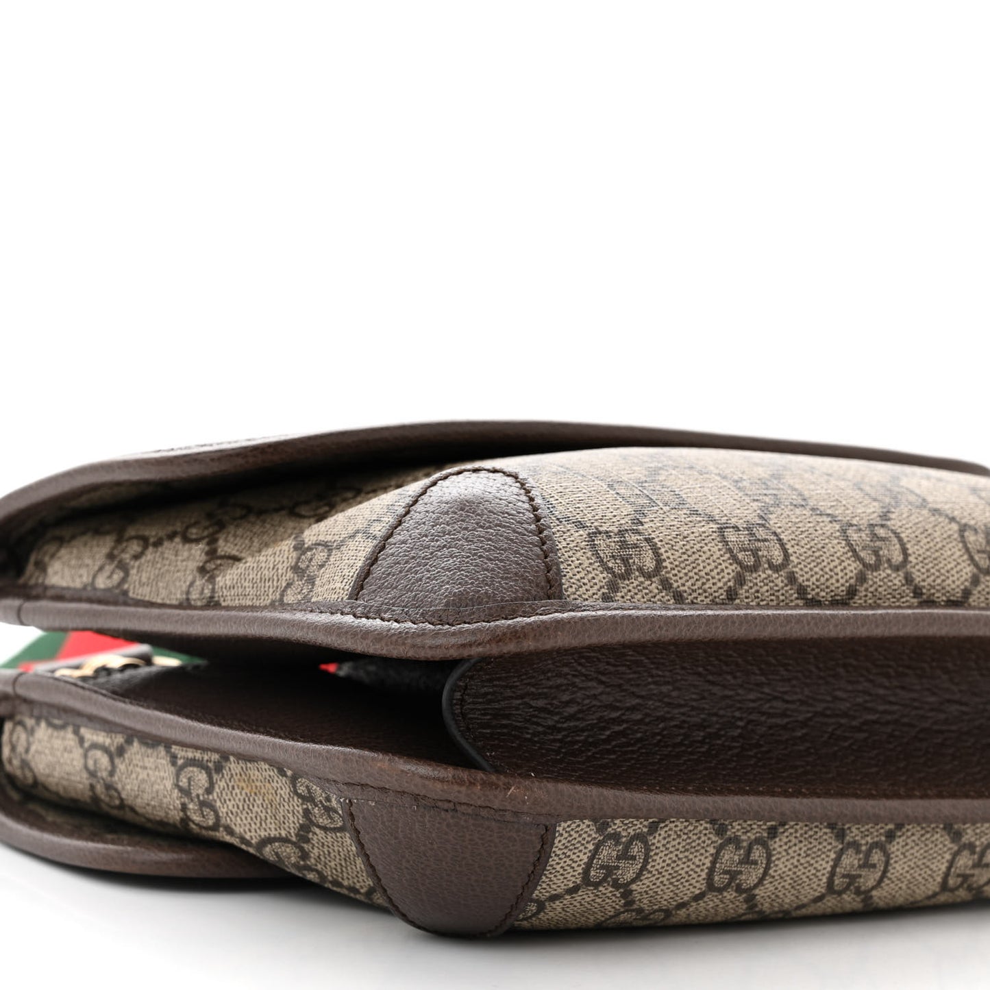 GG Supreme Monogram Web Small Neo Vintage Double Flap Messenger Bag Beige New Acero