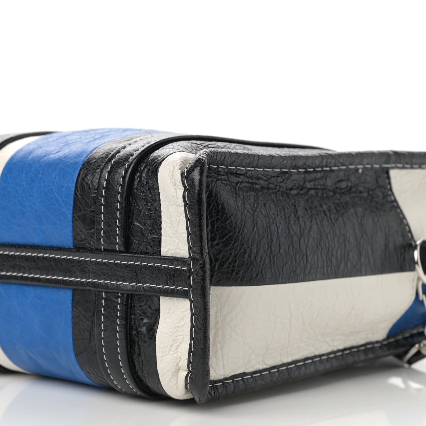 Agneau Arena Multicolore XS Bazar Shopper Tote Bleu White Black