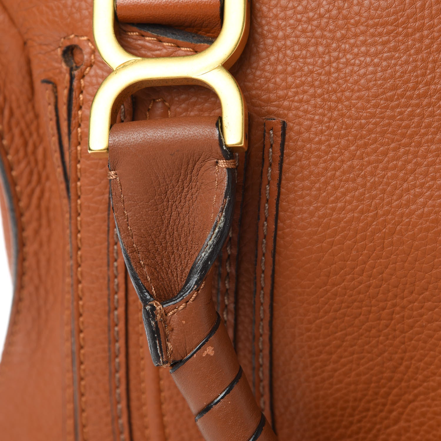 Chloe Calfskin Large Marcie Satchel Tan 14 of 17