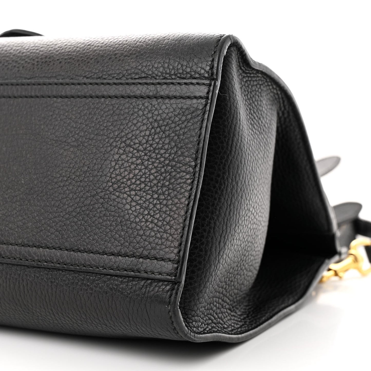 Calfskin Small GG Marmont Top Handle Bag Black