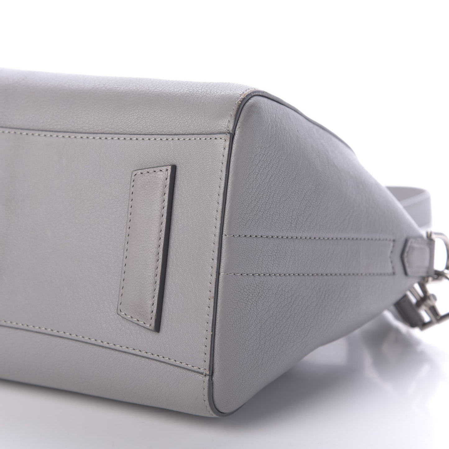 Sugar Goatskin Small Antigona Pearl Grey