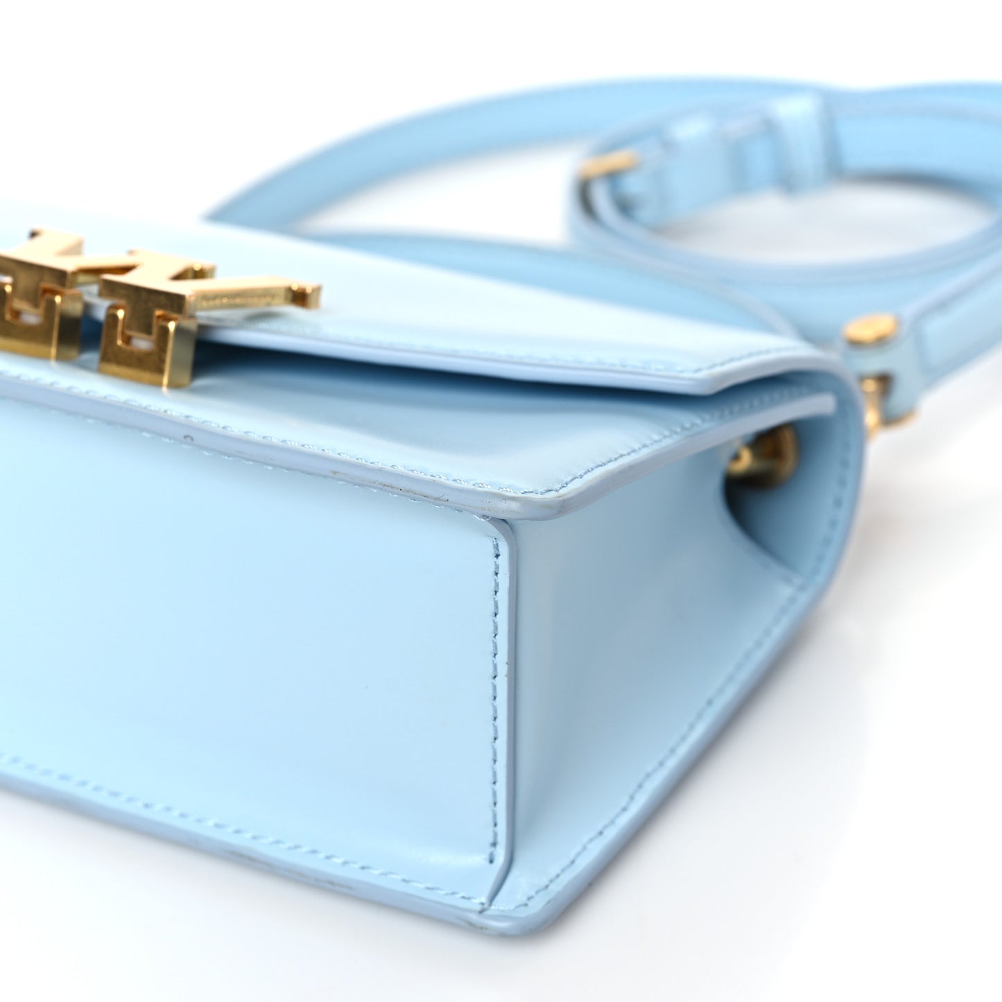 Calfskin Mini Legacy Satchel Blue