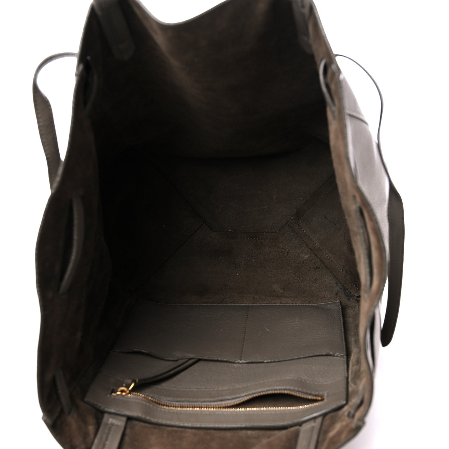 Soft Grained Calfskin Small Belt Cabas Phantom Taupe