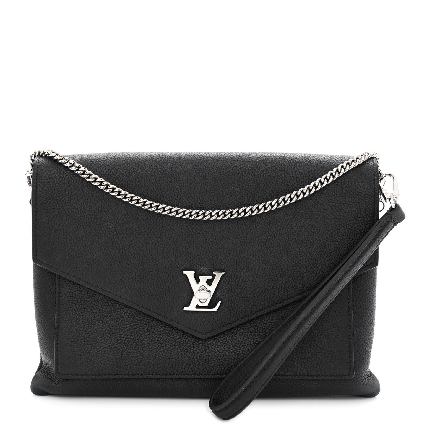 Soft Calfskin My Lockme Pochette Black