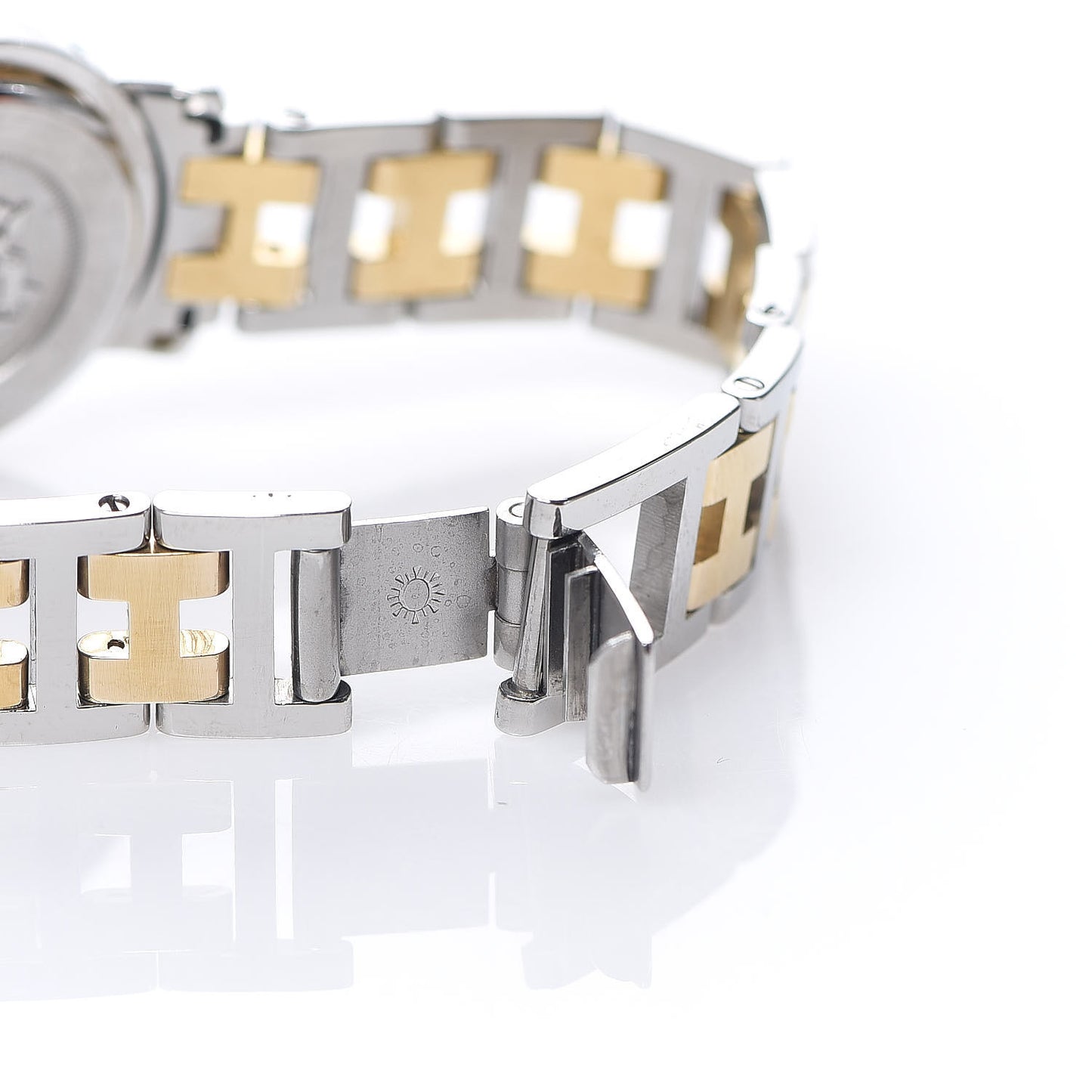 Stainless Steel 24mm Clipper Quartz Watch Gold