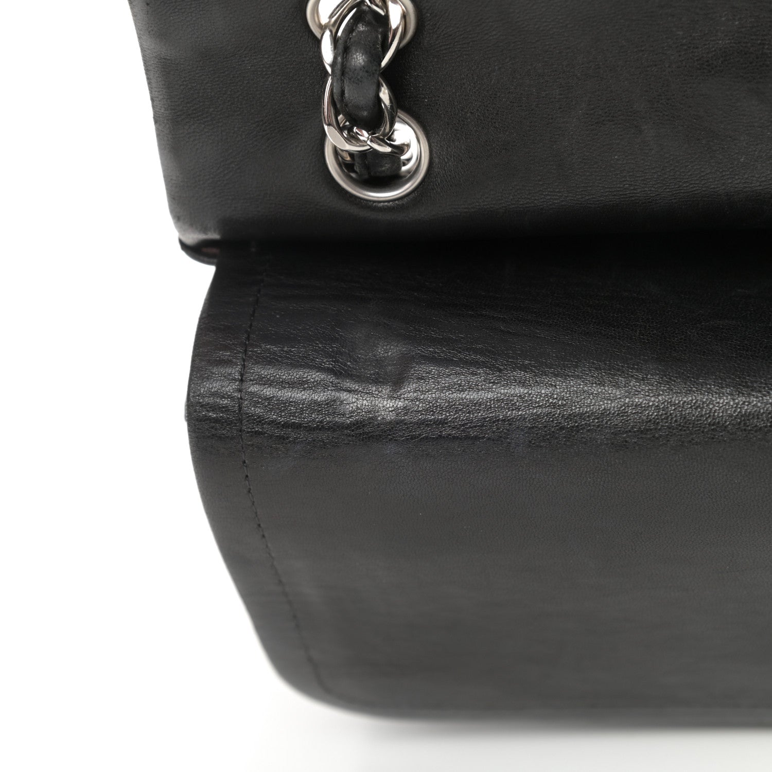 Chanel Lambskin Quilted Maxi Double Flap Black 18 of 25
