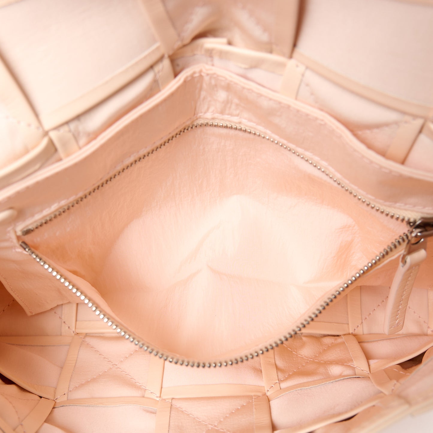 Paper Calfskin Maxi Intrecciato Cassette Crossbody Bag Melon Washed