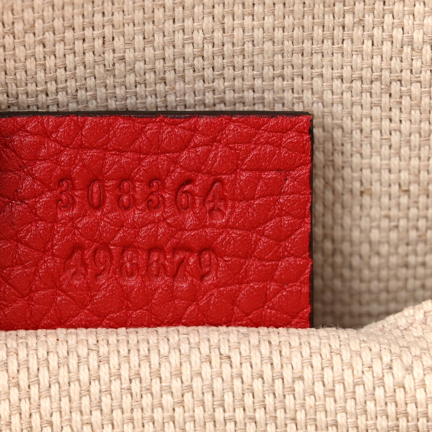 Pebbled Calfskin Small Soho Disco Bag Tabasco Red