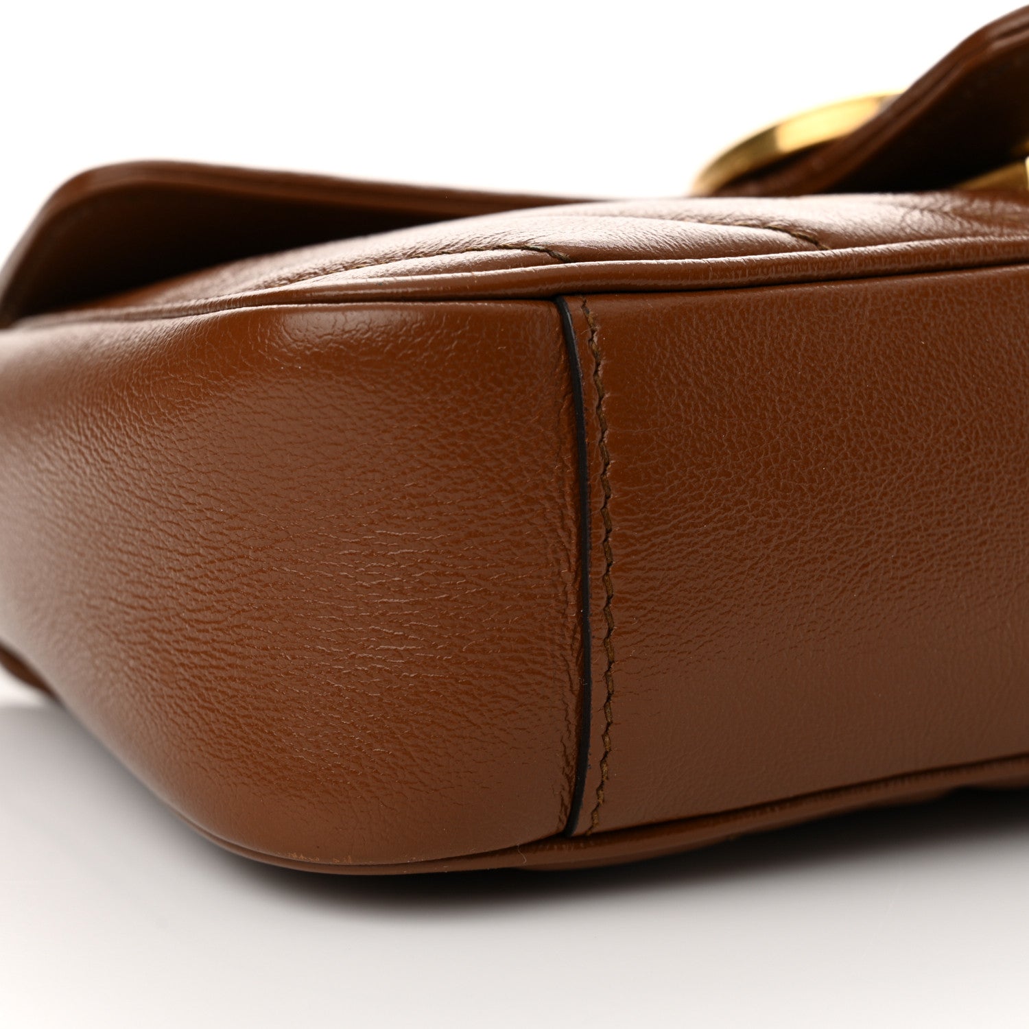 Gucci Azalea Calfskin Matelasse Diagonal Mini GG Marmont Shoulder Bag Cuir 9 of 18