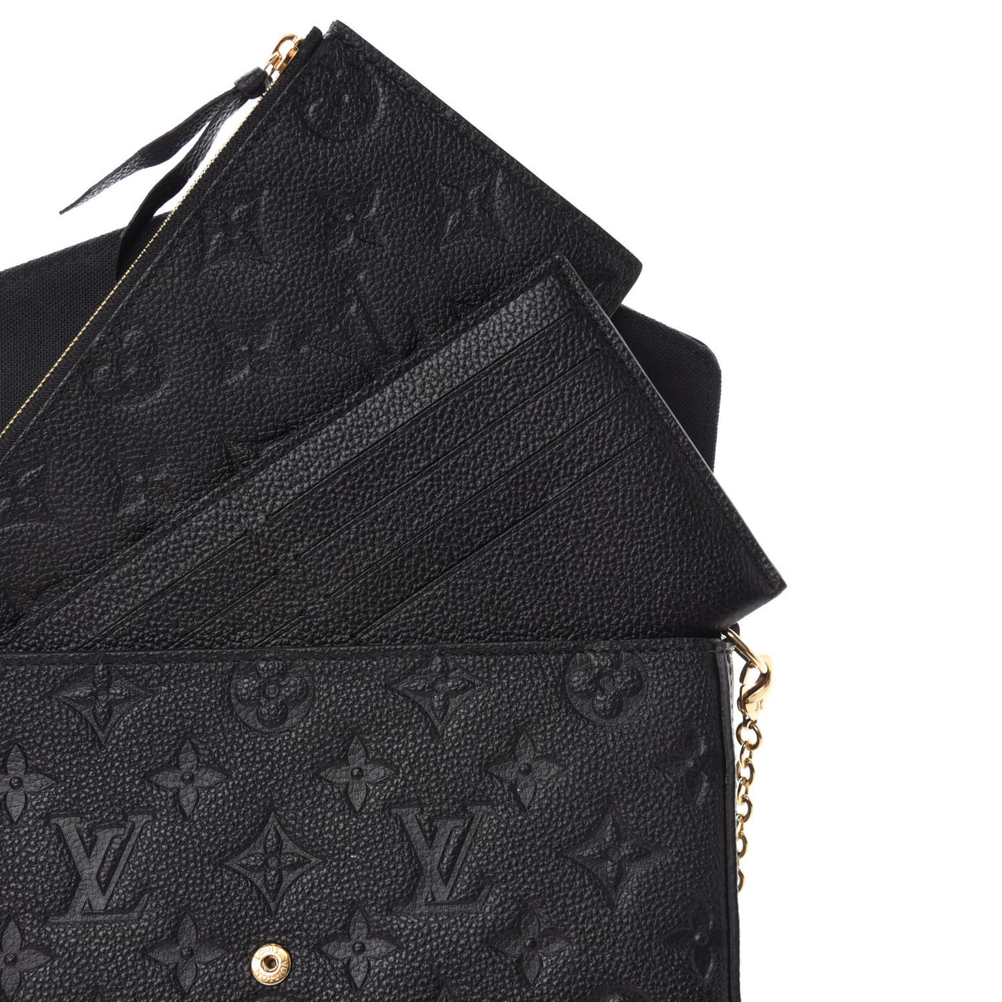 Empreinte Pochette Felicie Chain Wallet Black