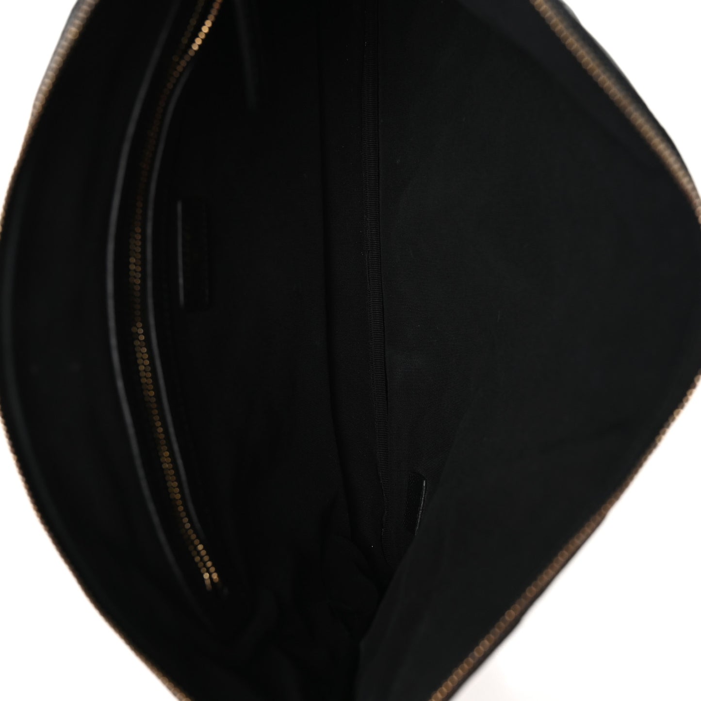 Iridescent Caviar Quilted Large Cosmetic Case Black