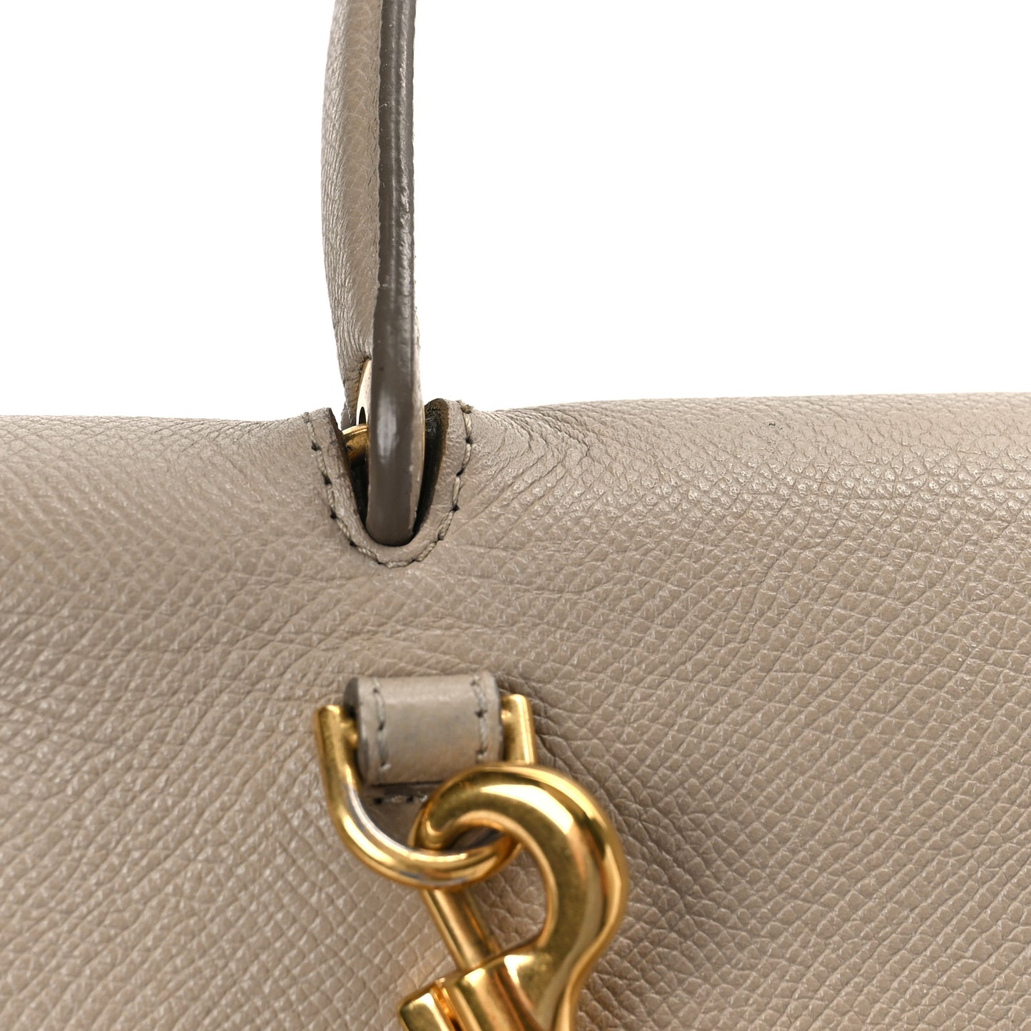 Grained Calfskin Mini Belt Bag Light Taupe