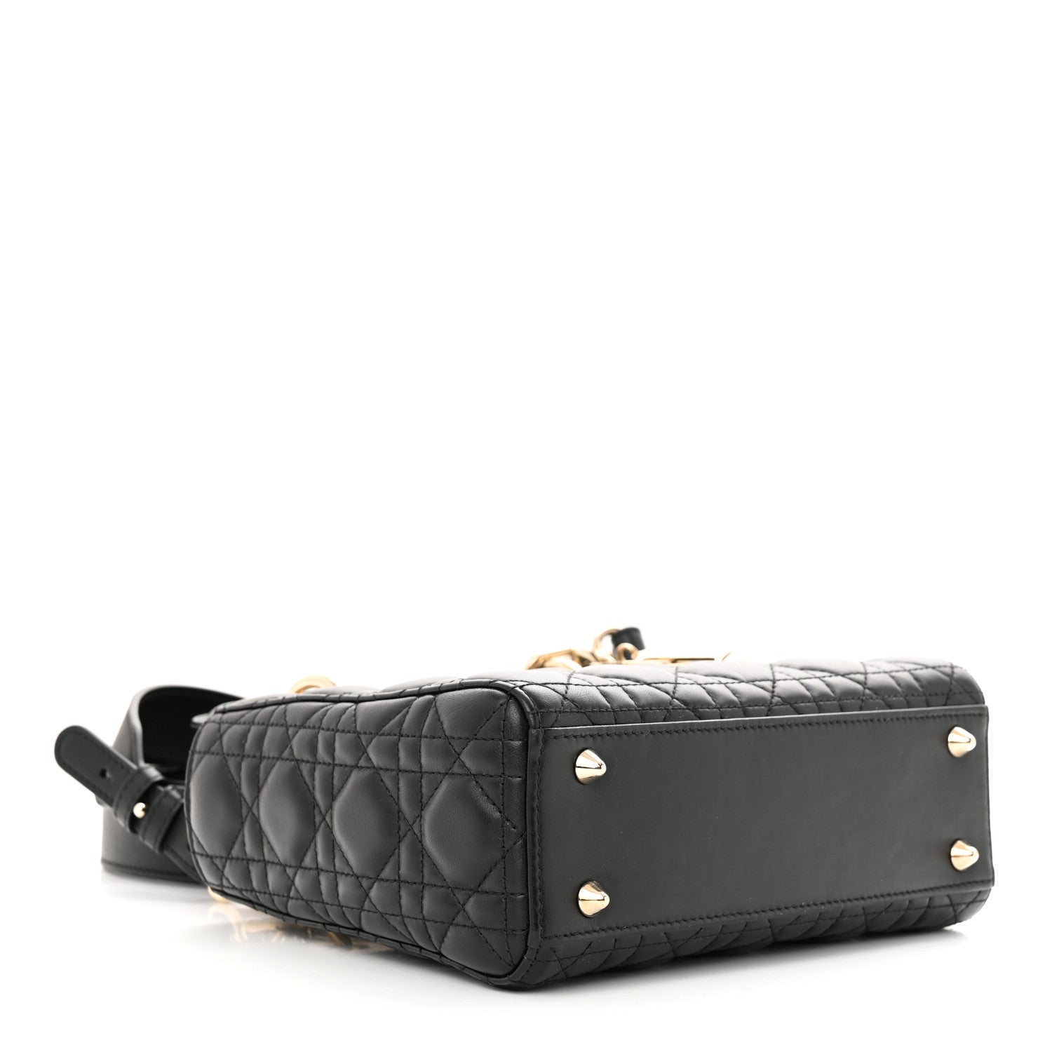 Christian Dior Lambskin Cannage Small My ABCDior Lady Dior Black 4 of 10