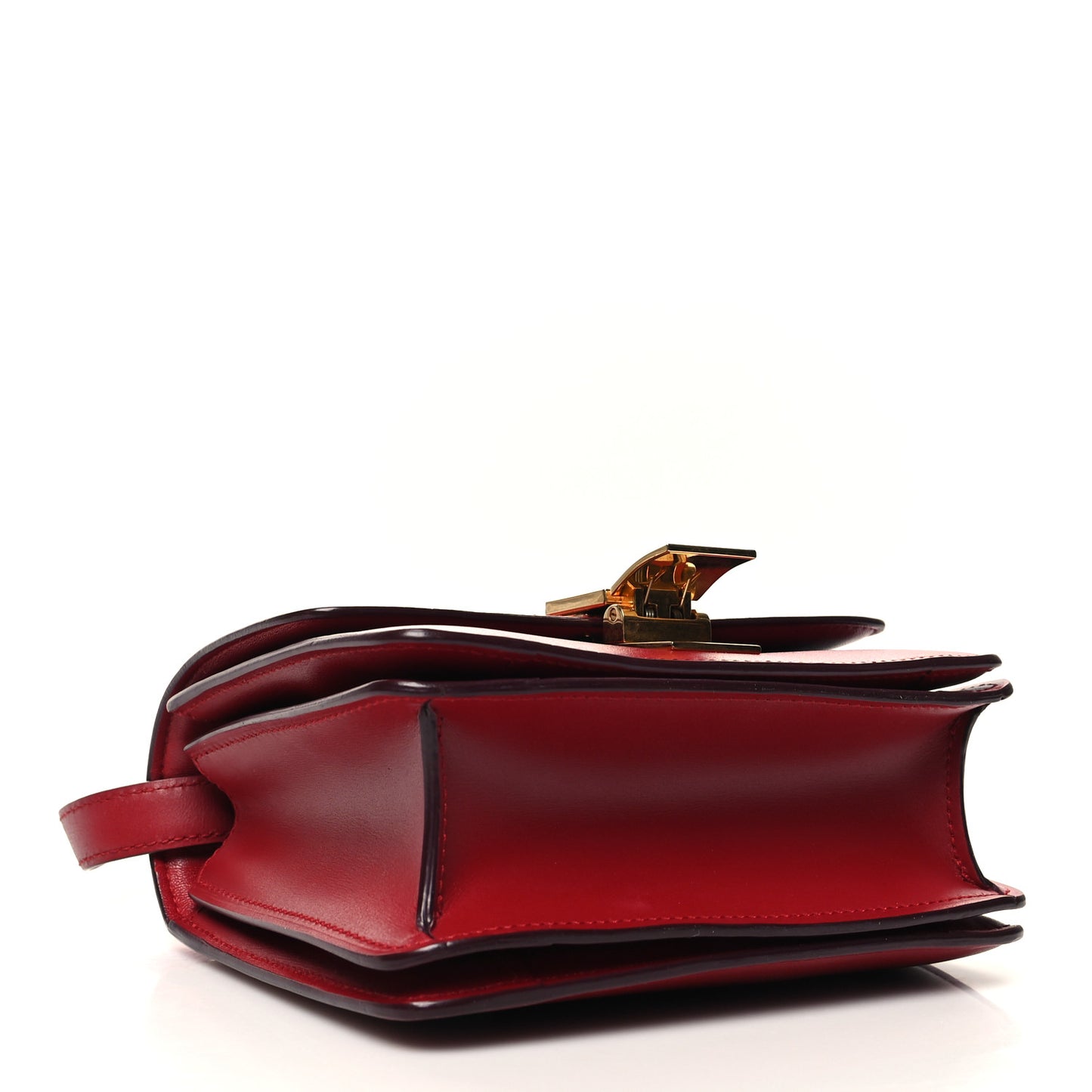 Smooth Calfskin Small Classic Box Flap Bag Red