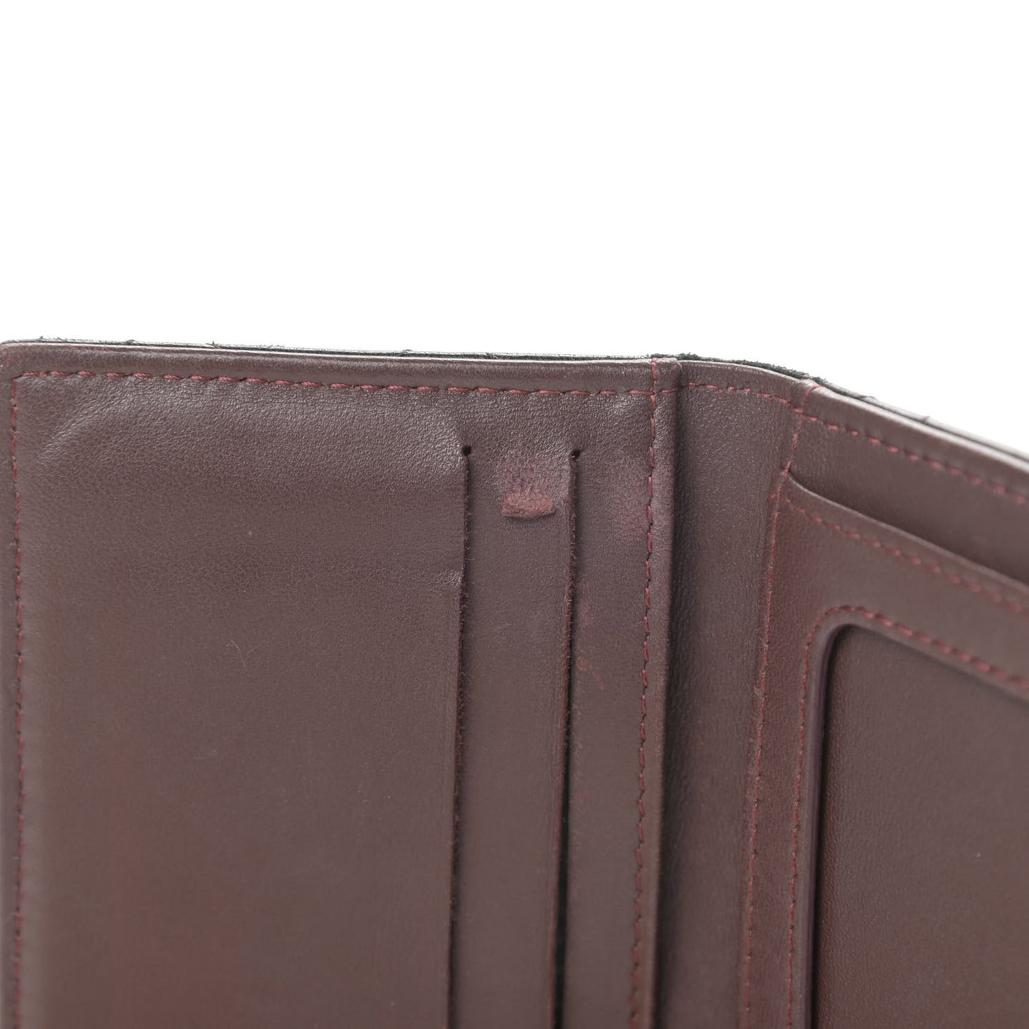 Lambskin Quilted Card Holder Wallet Black