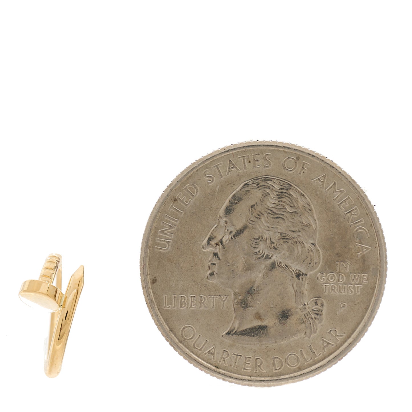 18K Yellow Gold Juste Un Clou Single Hoop Earring
