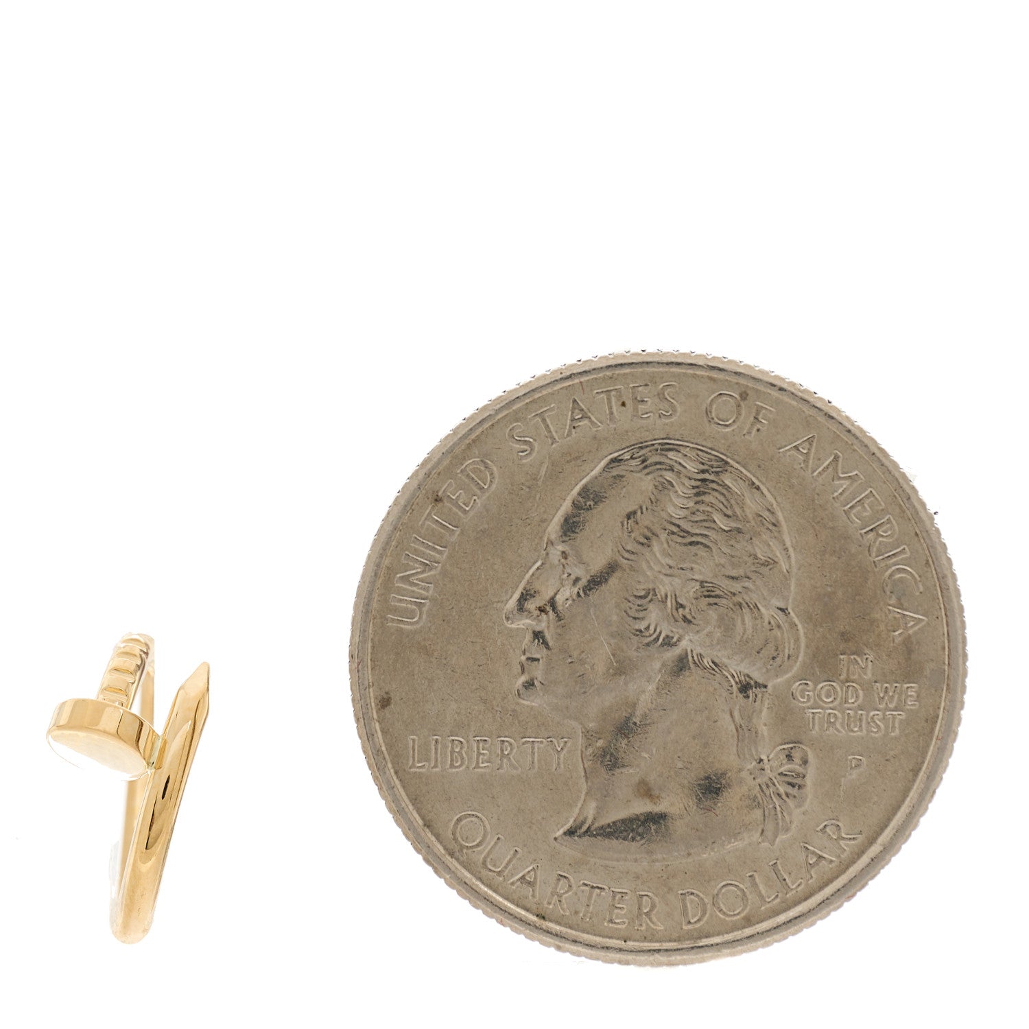 Cartier 18K Yellow Gold Juste Un Clou Single Hoop Earring 2 of 5