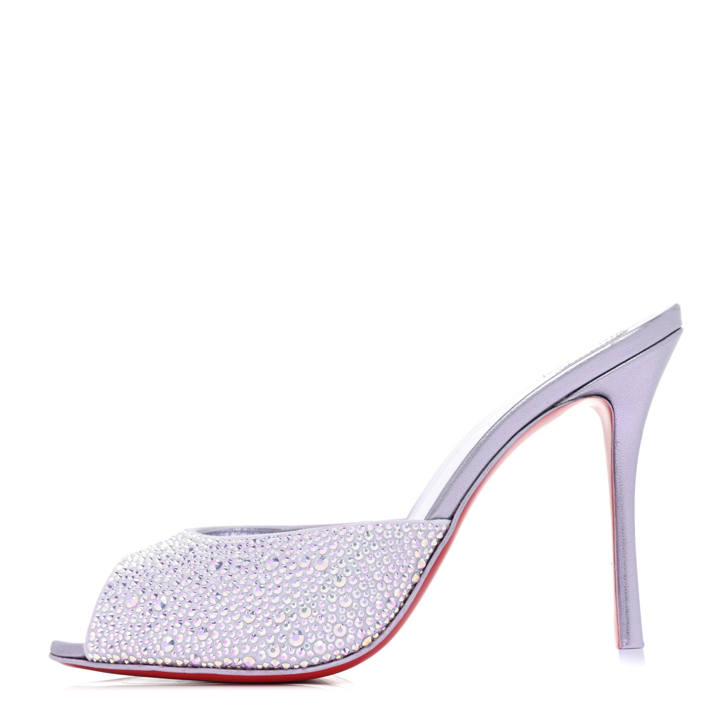 Suede Crystal Strass Me Dolly 100 Sandals 38 Lilac