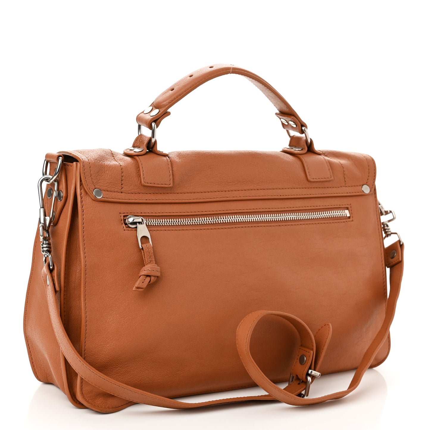 Lambskin Medium PS1 Satchel Saddle