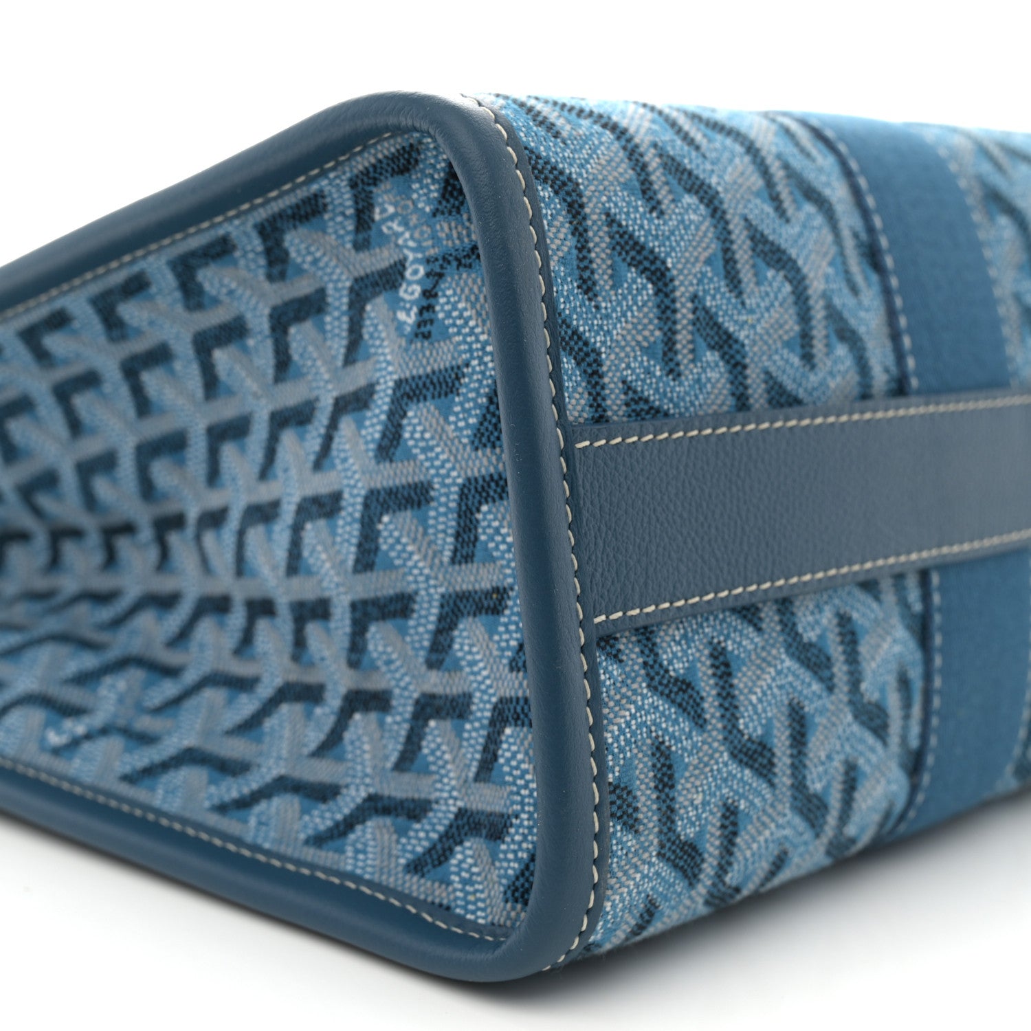 Goyard Goyardine Villette PM Tote Ocean Blue 9 of 10