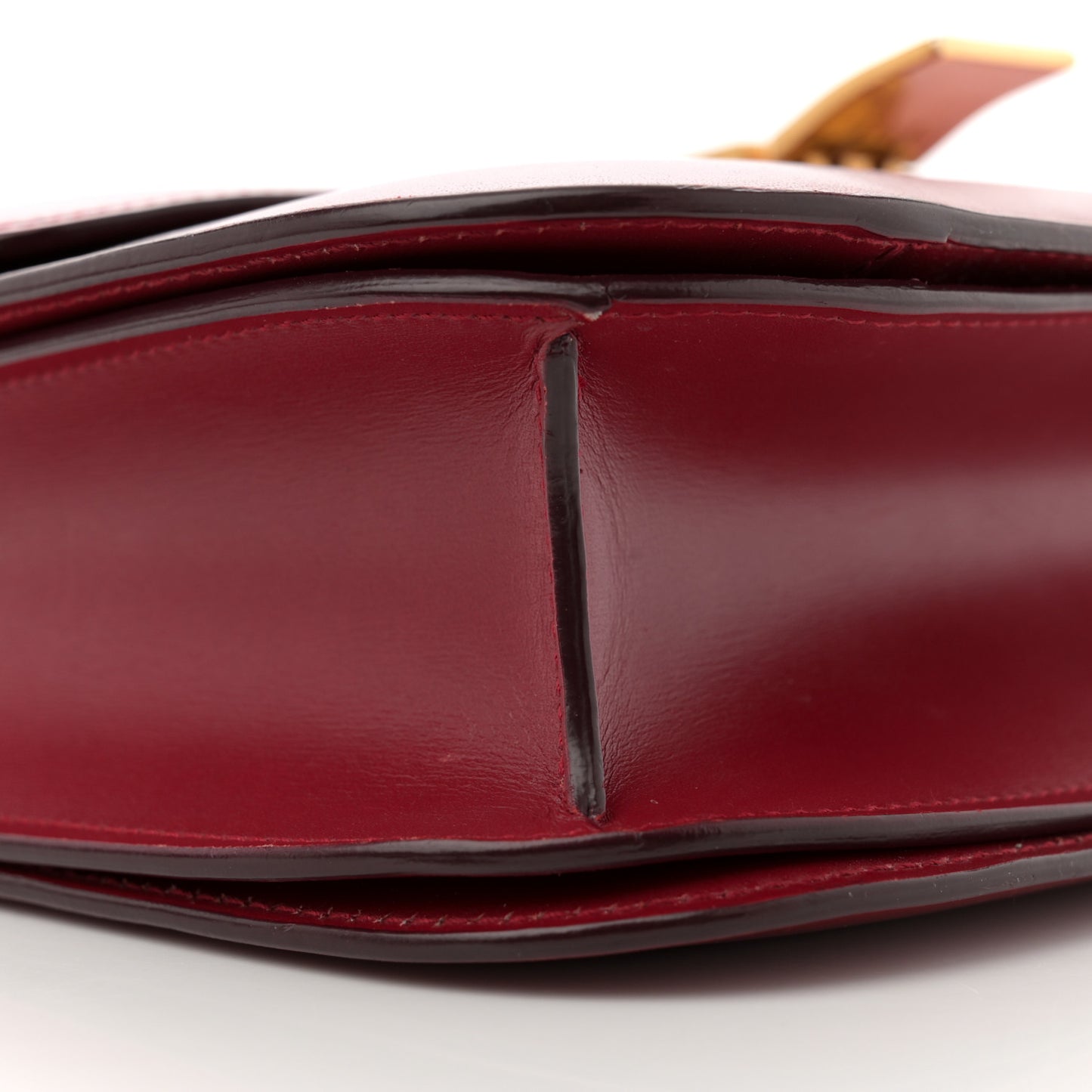 Box Calfskin Medium Classic Box Flap Bag Burgundy