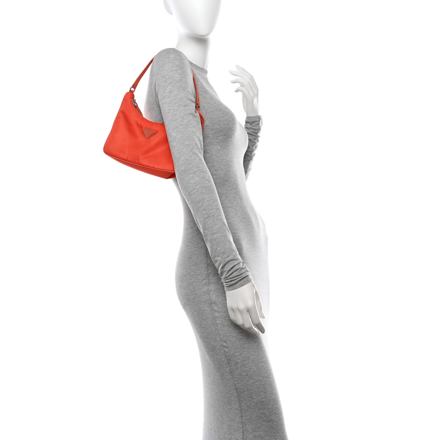 Re-Nylon Saffiano Mini Re-Edition 2005 Bag Arancio