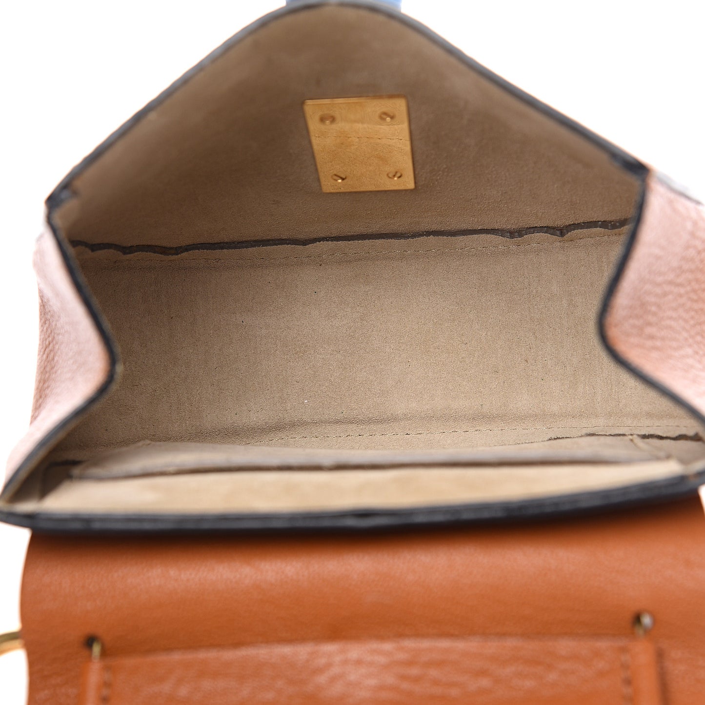 Grained Lambskin Mini Drew Shoulder Bag Caramel