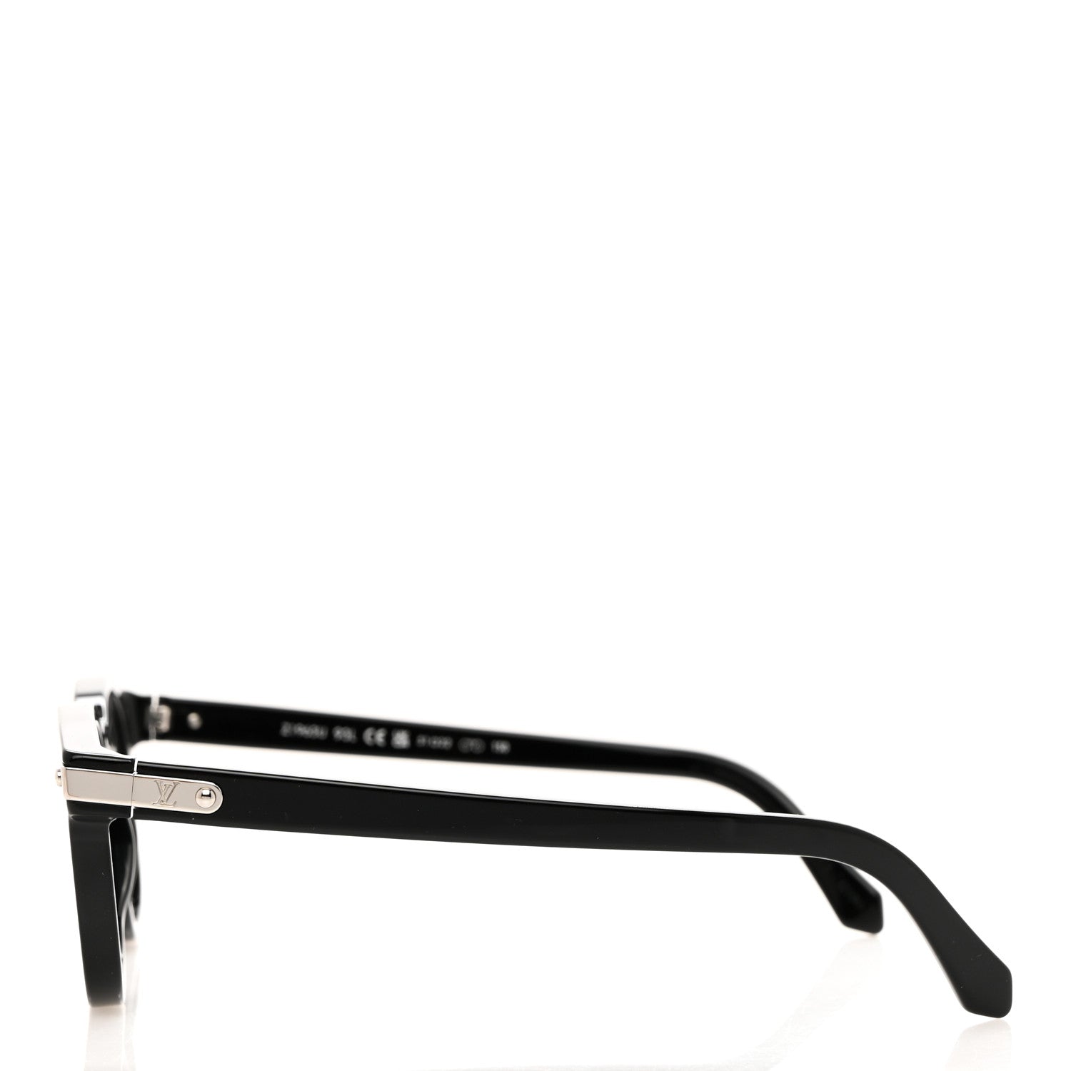 Louis Vuitton Acetate LV Signature Square Round Z1963U Sunglasses Black 3 of 8
